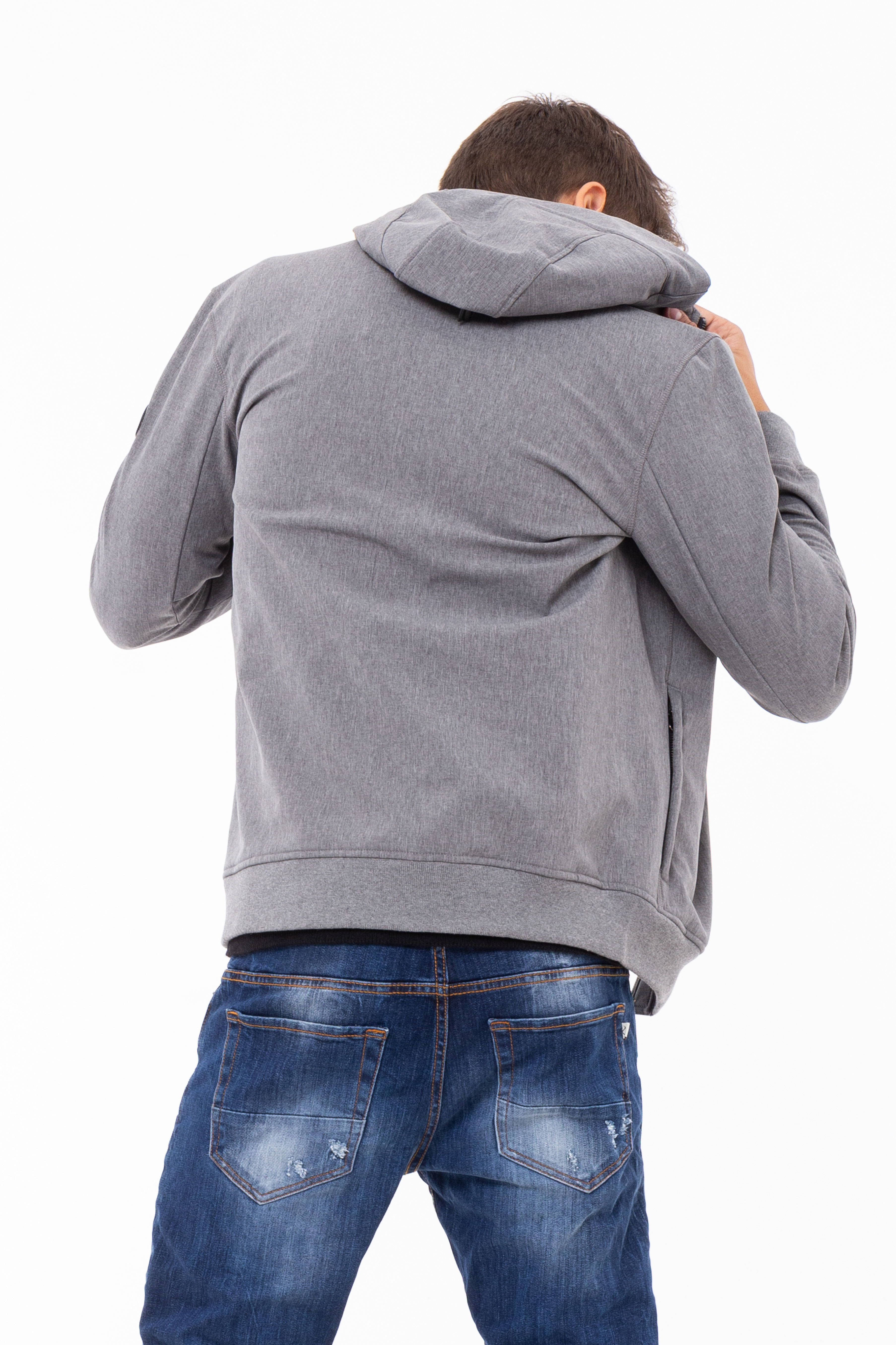 Giubbino Softshell con cappuccio