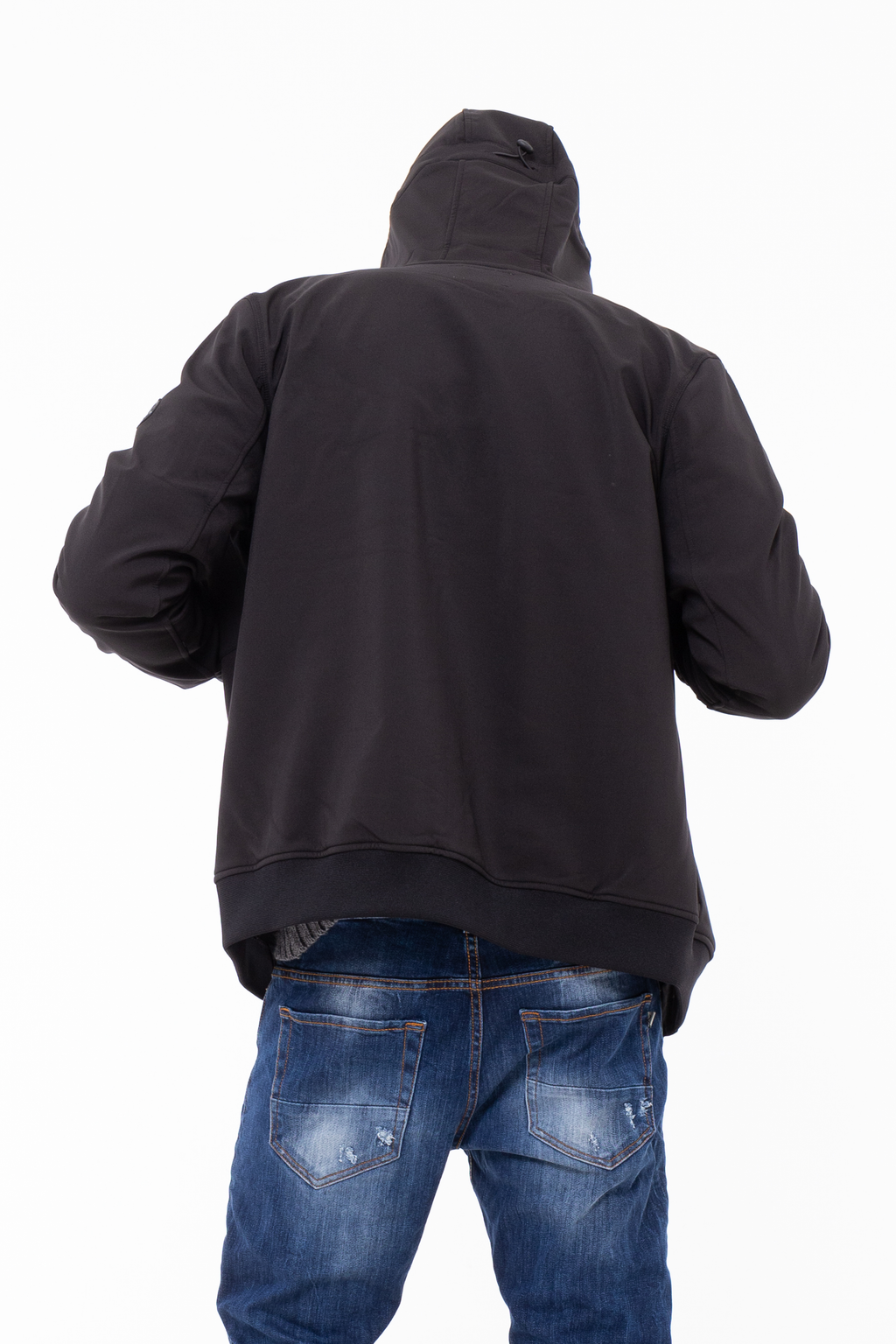 Giubbino Softshell con cappuccio