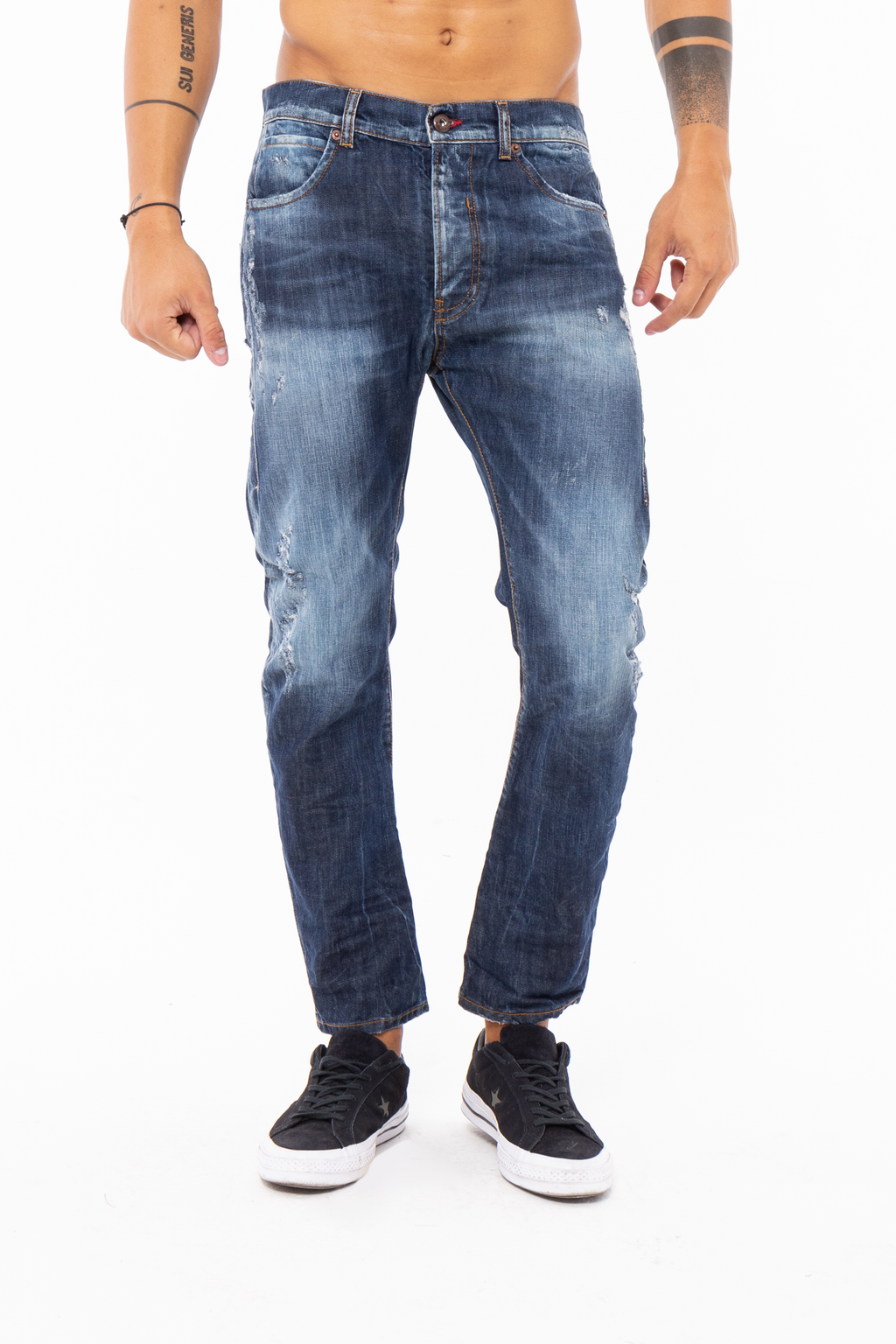 Jeans loose fit con cinque tasche
