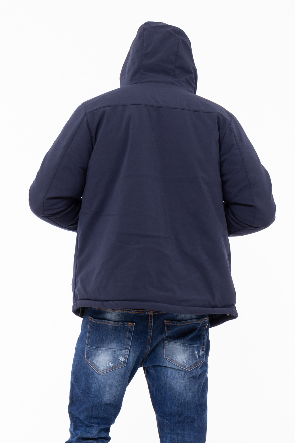 Giubbino imbottito tessuto tecnico tono su tono