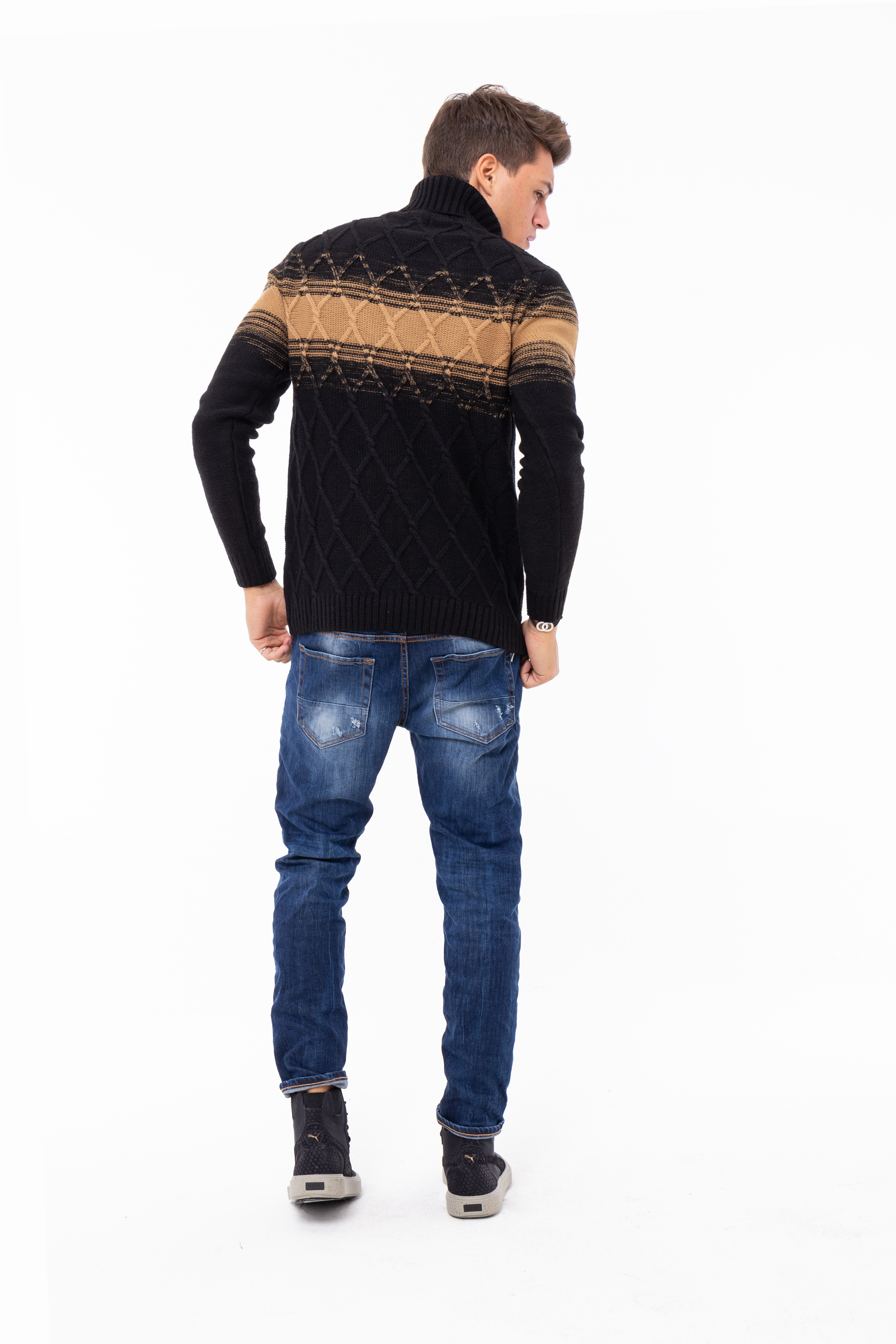 Pullover misto lana collo